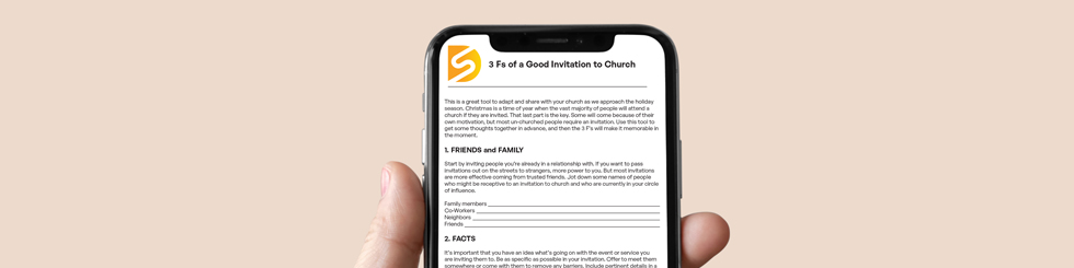 3 Fs of a Good Invitation to Church